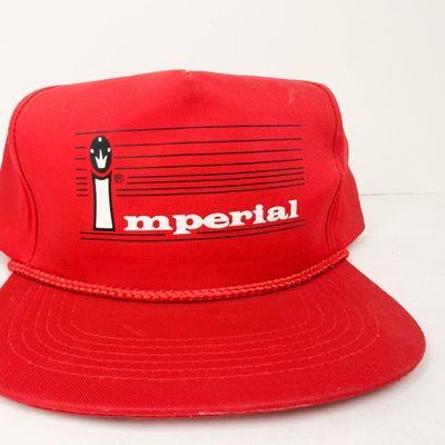 IMPERIAL VINTAGE RED SNAPBACK CAP