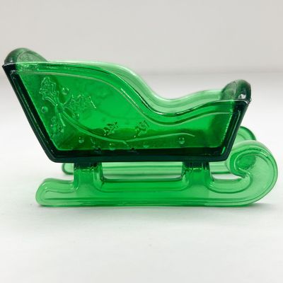 MOSSER GREEN GLASS SLEIGH