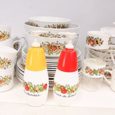 CENTURA BY CORNING, CERAMIC DINNERWARE SET