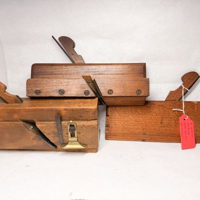 E. SAFFORD TRIO OF WOODEN MOLDING PLANES