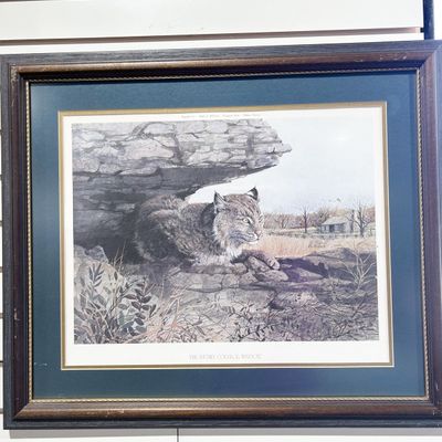 RALPH J. MCDONALD, THE BETHEL COLLEGE WILDCAT LITHOGRAPH, 1977