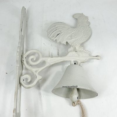 CAST IRON ROOSTER WALL BELL