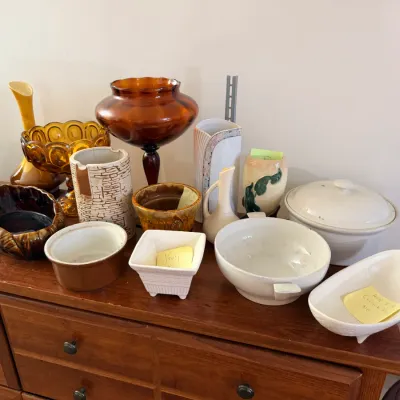 Red Wing Pottery, McCoy, Frankoma Pottery, Russel Wright