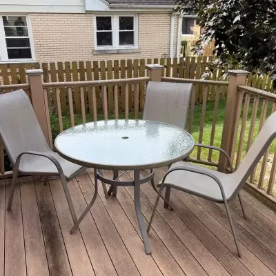 Outdoor Table & 3 Chairs