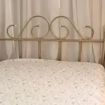 Twin Bed W/Brass Head Board