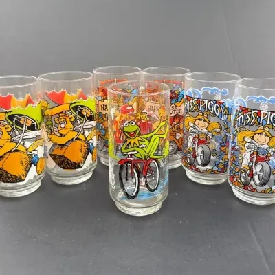 Vintage Muppets Great Caper Set Of 7 Glasses For McDonald’s 