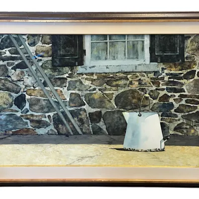 Sale Photo Thumbnail #4: LARGE PETER SCULTHORPE ORIGINAL WATERCOLOR
