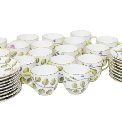 Sale Photo Thumbnail #206: 35 PC BLIND EARL DEMITASSE CUPS ROYAL WORCESTER
