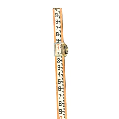 Sale Photo Thumbnail #38: VINTAGE WOODEN SURVEYING LEVELING ROD