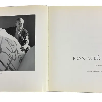 Sale Photo Thumbnail #101: MID CENTURY SIGNED JOAN MIRO 1959 BOOK MOMA