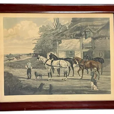 Sale Photo Thumbnail #166: ANTIQUE HENRY THOMAS AIKEN HAND COLORED ENGRAVING
