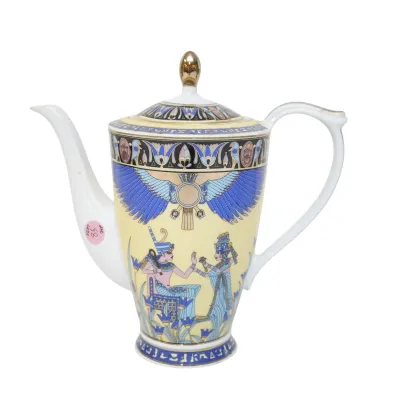 Sale Photo Thumbnail #107: 35 PC FATHI MAHMOUD FINE EGYPTIAN PORCELAIN COFFEE SERVICE
