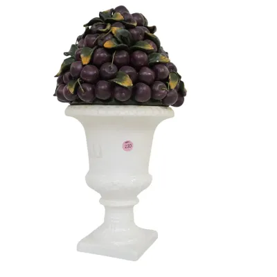 Sale Photo Thumbnail #256: ITALIAN CAPODIMONTE POTTERY CHERRY TOPIARY