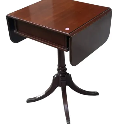 Sale Photo Thumbnail #70: VINTAGE WABASH MAHOGANY DUNCAN PHYFE STYLE SIDE TABLE
