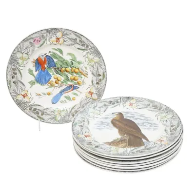 Sale Photo Thumbnail #82: 8 VINTAGE ADAMS BIRDS OF AMERICA DINNER PLATES