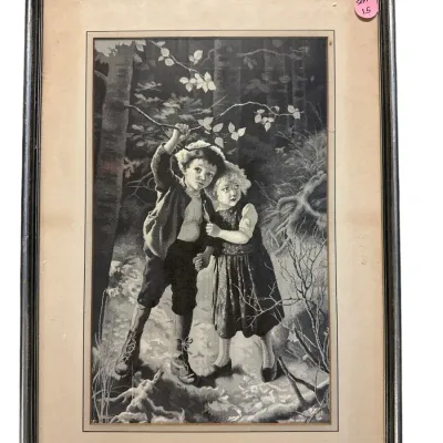 Sale Photo Thumbnail #37: ANTIQUE NEYRET FRERES STEVENRAPH "PERDUS DANS LA FORET"