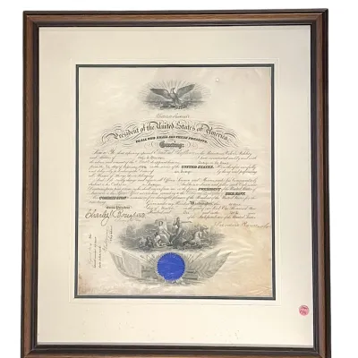 Sale Photo Thumbnail #158: TEDDY ROOSEVELT SIGNED 1906 U.S. NAVY APPOINMENT

