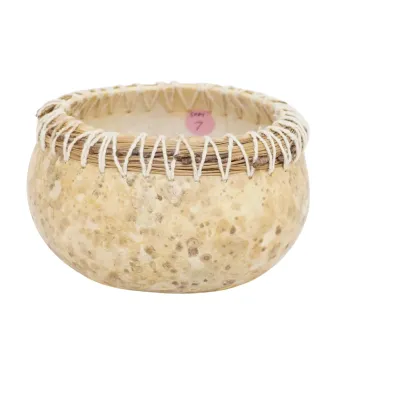 Sale Photo Thumbnail #30: VINTAGE NATIVE AMERICAN PINE NEEDLE AND GOURD BOWL