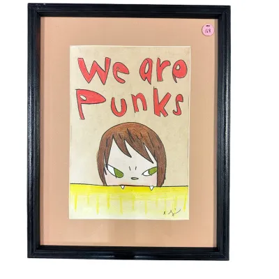 Sale Photo Thumbnail #211: AFTER YOSHITOMO NARA WE ARE PUNKS MIXED MEDIA