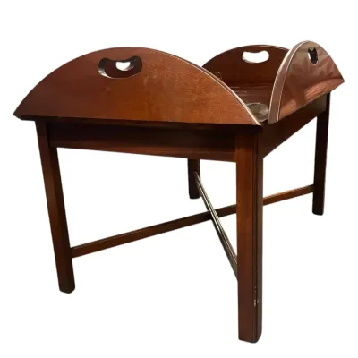 Sale Photo Thumbnail #64: VINTAGE FERGUSON MAHOGANY BUTLERS TABLE