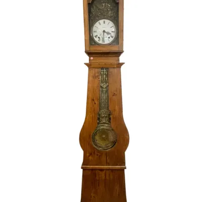 Sale Photo Thumbnail #8: ANTIQUE FRENCH PROVINCIAL TALL CASE COMTOISE CLOCK
