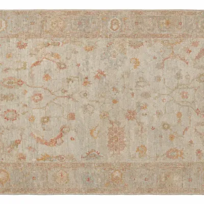 Sale Photo Thumbnail #148: LARGE HAND KNOTTED ANGORA TURKISH OUSHAK RUG 12 FT
