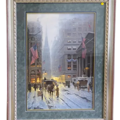 Sale Photo Thumbnail #15: LARGE LTD ED G HARVEY WALL STREET NEW YORK