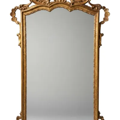 Sale Photo Thumbnail #160: VINTAGE CAROLINA MIRROR CO LOUIS XV STYLE GILT WOOD MIRROR