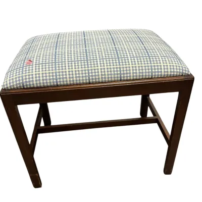 Sale Photo Thumbnail #210: ANTIQUE MAHOGANY FOOTSTOOL / VANITY BENCH
