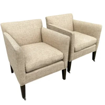Sale Photo Thumbnail #78: MATCHED PAIR ACQUISITIONS CONTEMPORARY LIBRARY CHAIRS