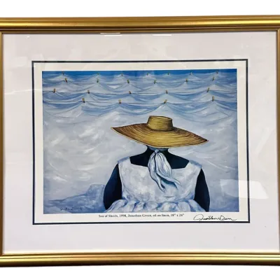 Sale Photo Thumbnail #153: JONATHAN GREEN SEA OF SHEETS SIGNED PRINT