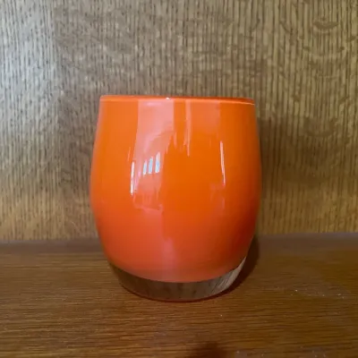 Glassybaby Orange & Flameless Votive