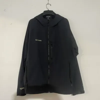 Simms Windstopper Hooded Soft Shell Black Jacket Size XXL