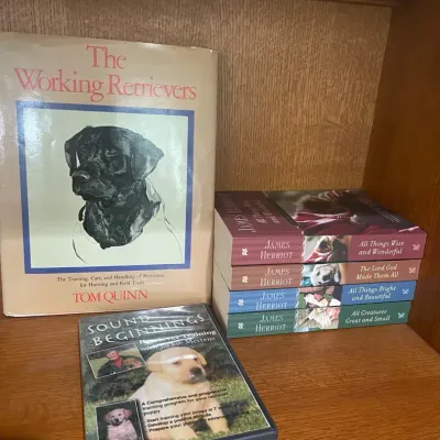 Books By James Herriot & Tom Quinn With DVD On Retriever Training