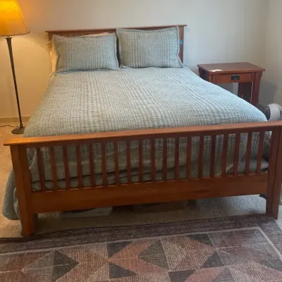 Queen Size Bed Frame With Box Spring And Mattress 
