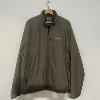 Simms Primaloft Insulated Jacket Khaki Colored Size Unknown