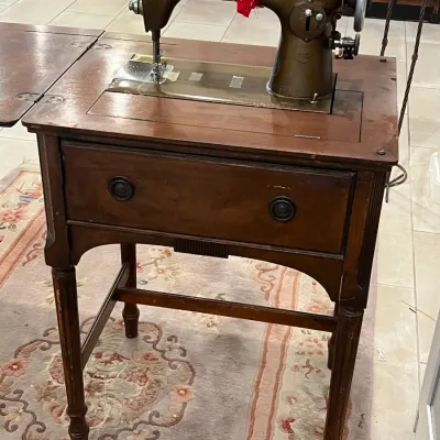 Vintage New Home electric sewing machine