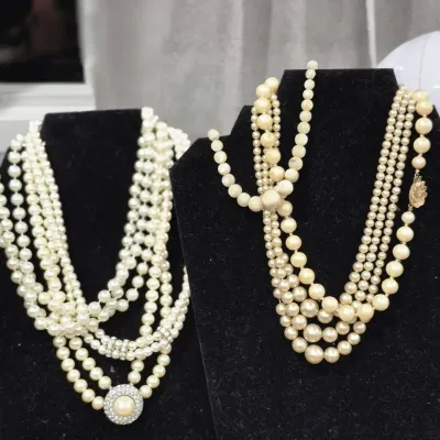 Vintage Costume Faux Pearl Necklaces #13