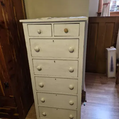 White Painted Tall Cabinet