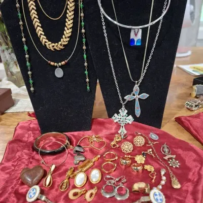 Costume Necklace, Earrings, Braclets, Pins