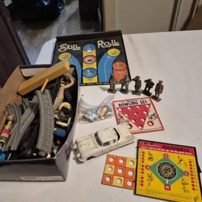 Vintage Toy and Game Assortment