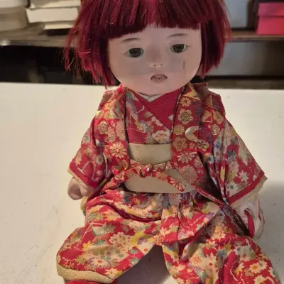 Vintage Asian Doll in Kimono