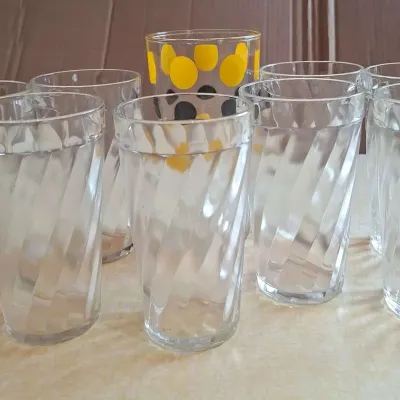 Vintage Spiral High Ball Glasses And More