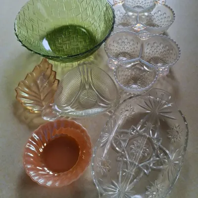 Seven Vintage Serving Dishes