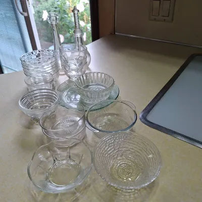 Vintage Assorted Kitchen Glass
