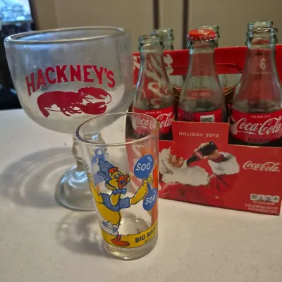 2012 Coke Bottles, Pepsi Baby Huey Glass