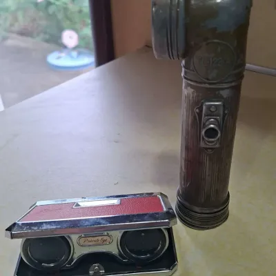 Vintage Opera Glasses And Flashlight