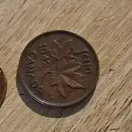 1942 CANADIAN PENNY CANADA ONE 1 CENT KING GEORGE