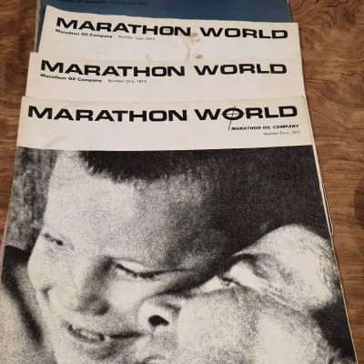 Vintage Marathon Oil Magazine 1972, 73, 74, 75, 76