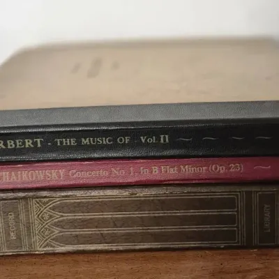 Vintage Leather Bound Record Sets: Tschaikowsky, Victpr Herbert + Various